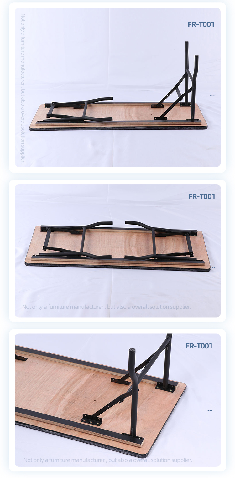 Laminate board fireproof board surface multi-function rectangle folding long table