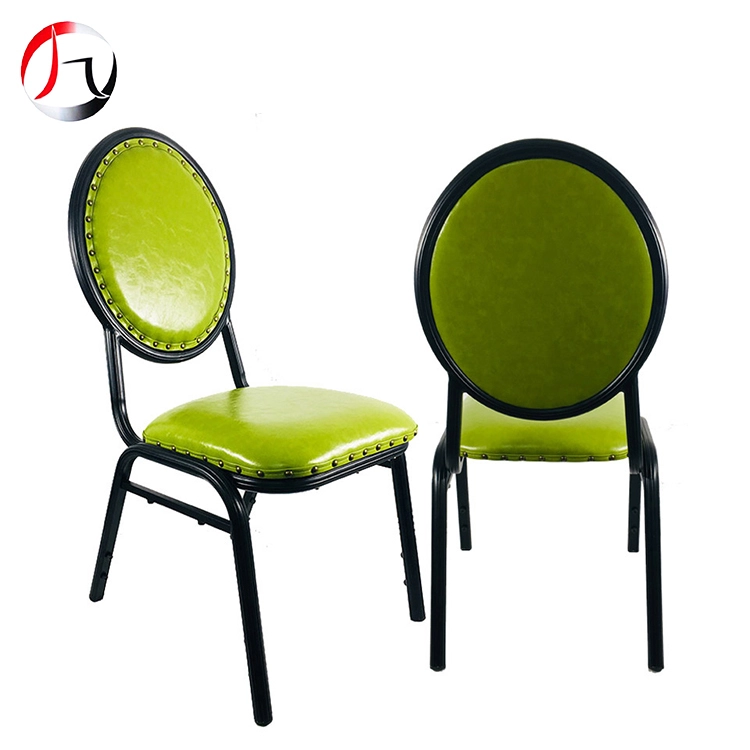 MHJ furniture - Round Tube Stacking Hotel Chair For Banquet Hall Aluminum chair 1
