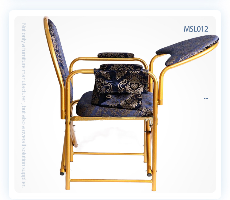 Violet luxury quran iron salah chair Islam muslims mosque prayer chairs