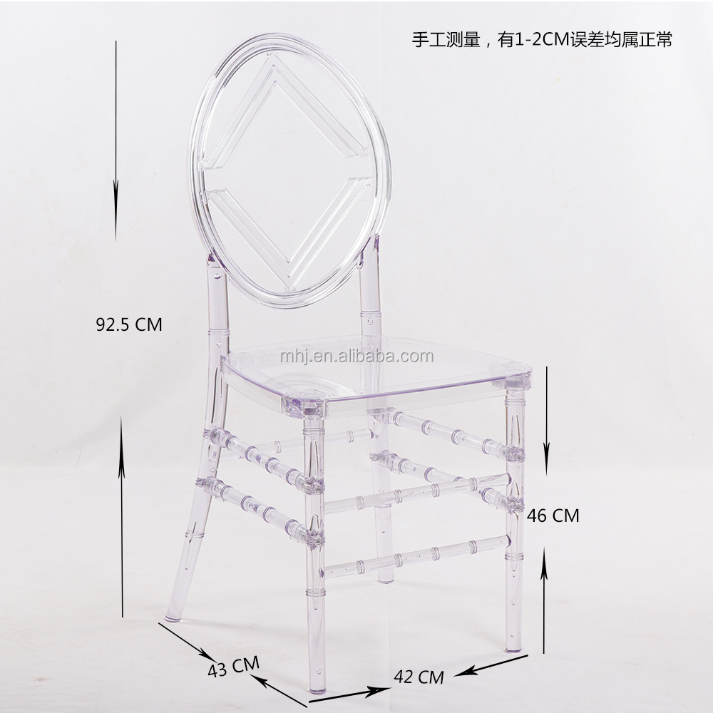 MHJ furniture - Factory Wholesale Clear Wedding Dining Plastic Resin Phoenix Tiffany Chair Plastic chair and table 14