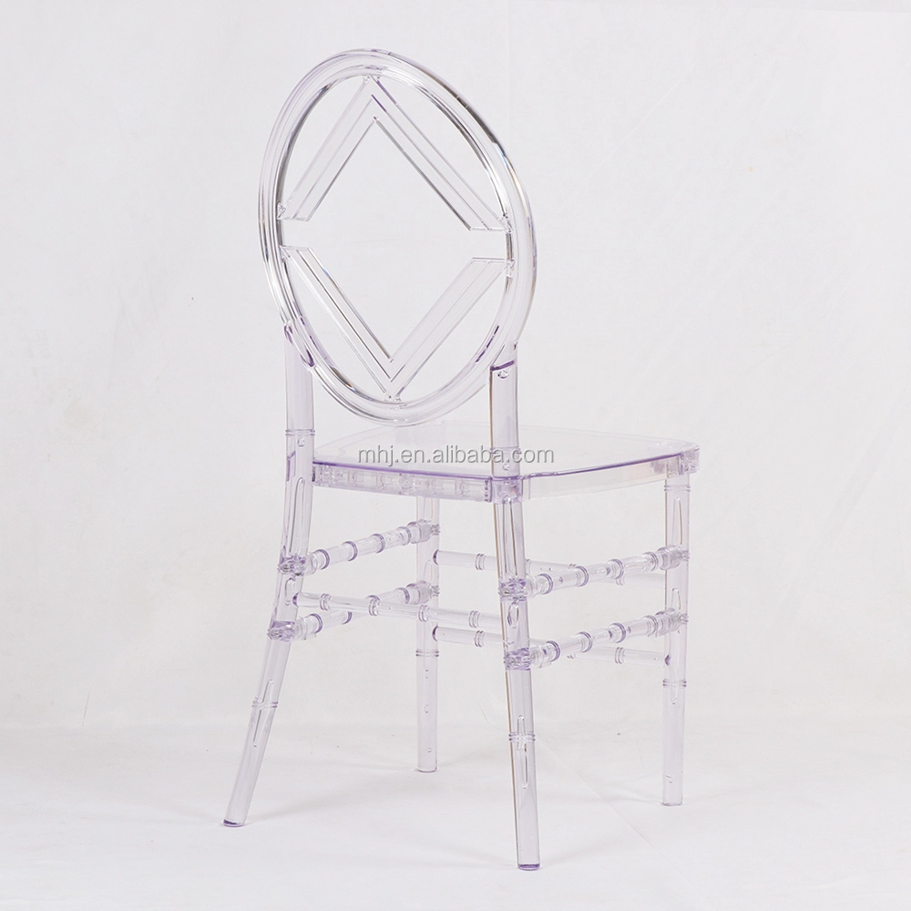 MHJ furniture - Factory Wholesale Clear Wedding Dining Plastic Resin Phoenix Tiffany Chair Plastic chair and table 1