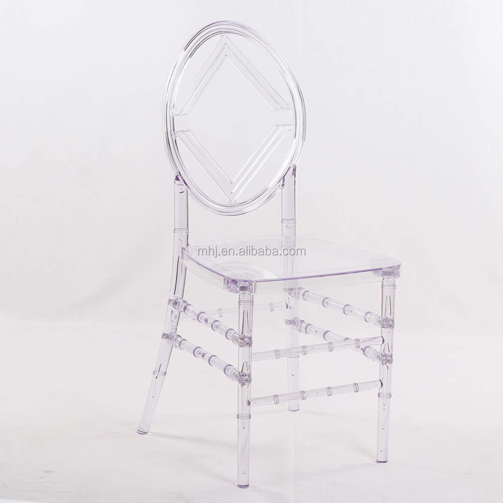 MHJ furniture - Factory Wholesale Clear Wedding Dining Plastic Resin Phoenix Tiffany Chair Plastic chair and table 10