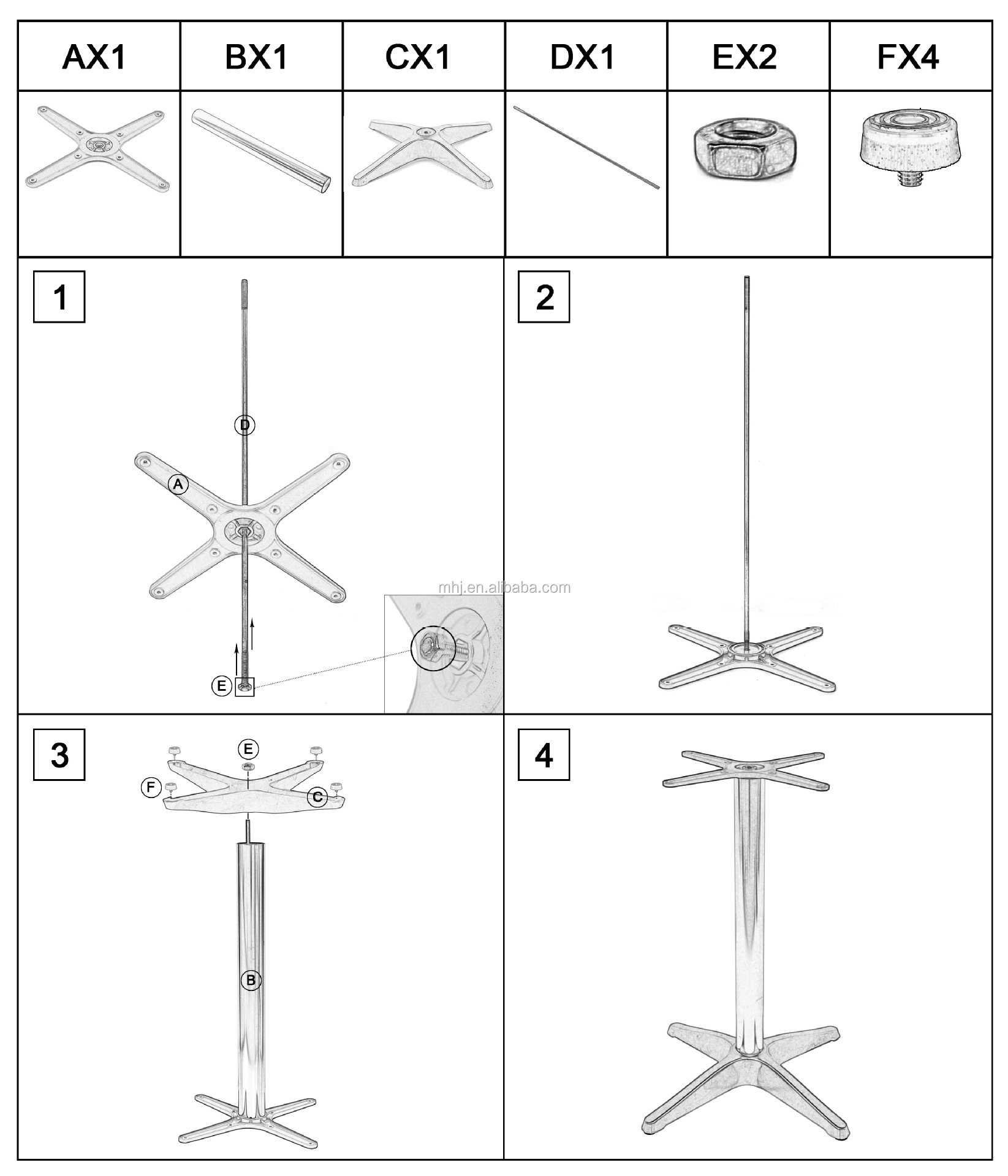 MHJ furniture - New Design Modern Foldable Square Bar Cocktail Table Cafe Table IBM table 15