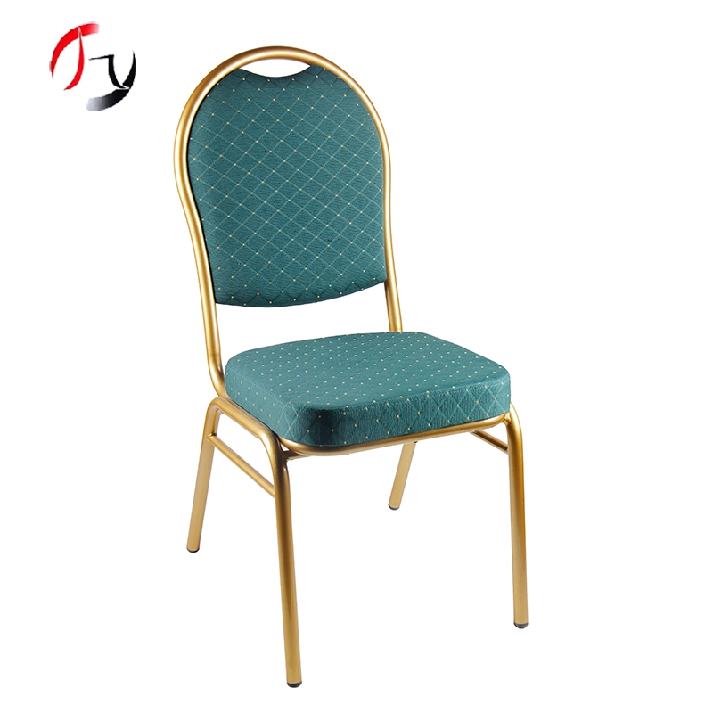 MHJ furniture - Modern Design Metal Hotel Restaurant Wedding Banquet Room Stackable Chair Without Armrest Steel/iron chair 1
