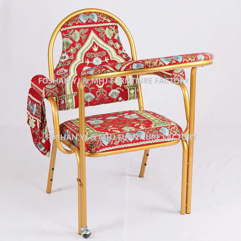 MHJ furniture - Stackable Metal Red Carpet Prayer Muslim Chair Armchairs For Church Muslim chair 1