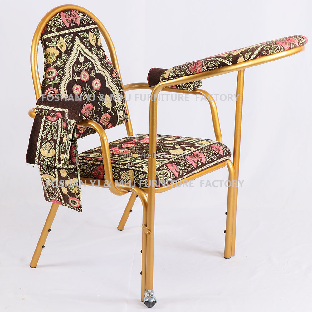 MHJ furniture - Newest Wholesale Stacking Quality Mosque Quality Muslim Church Prayer Chair Muslim chair 9