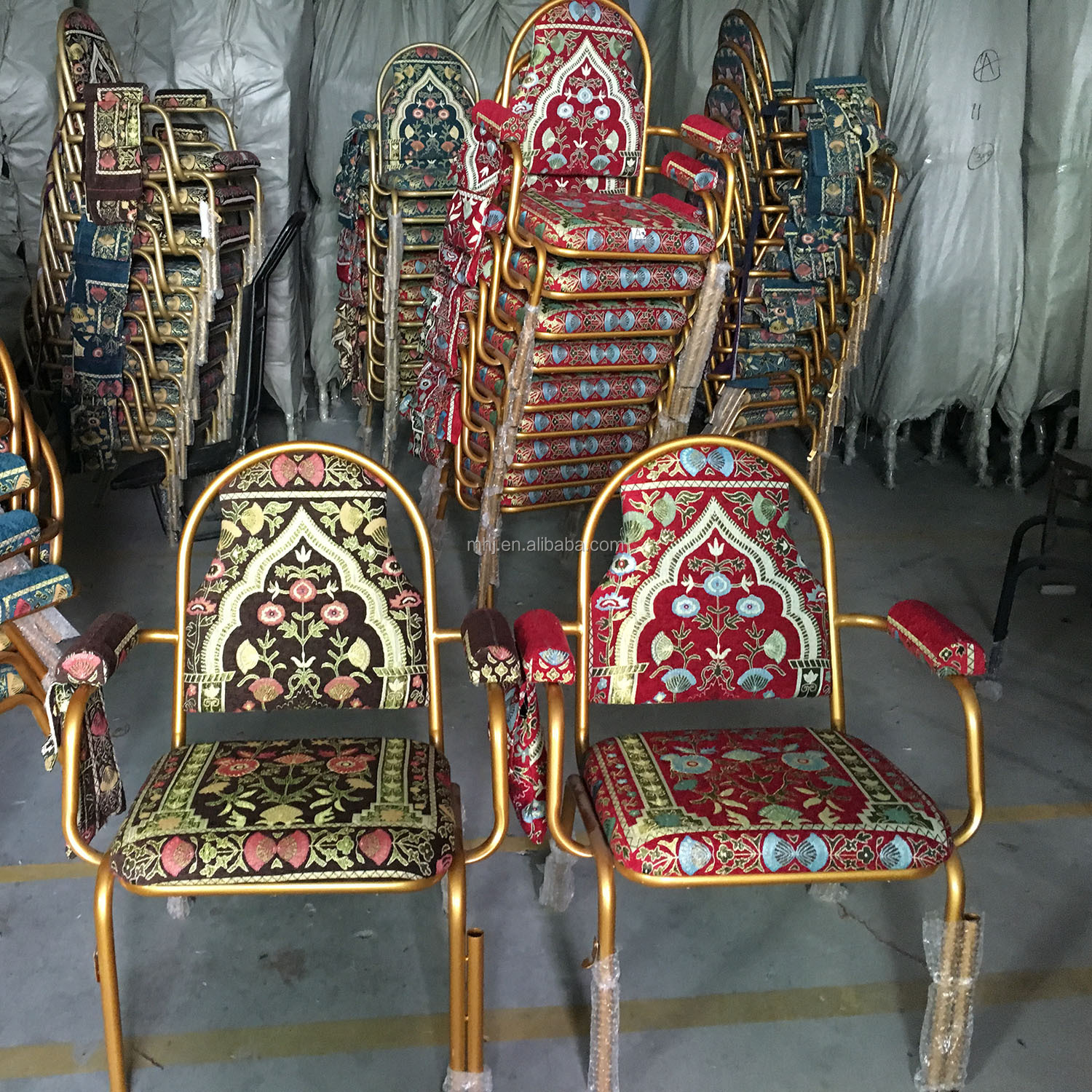 MHJ furniture - Newest Wholesale Stacking Quality Mosque Quality Muslim Church Prayer Chair Muslim chair 20