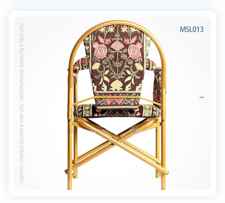 New model mosque Islam church salah folding iron muslim prayer chair with armrest