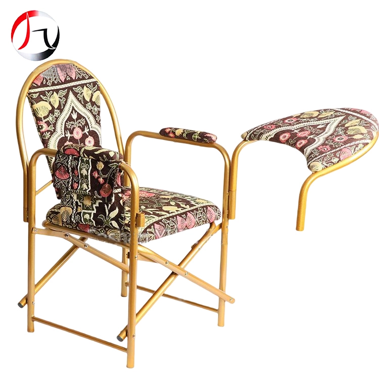 MHJ furniture - New Model Mosque Islam Church Salah Folding Iron Muslim Prayer Chair With Armrest Muslim chair 1