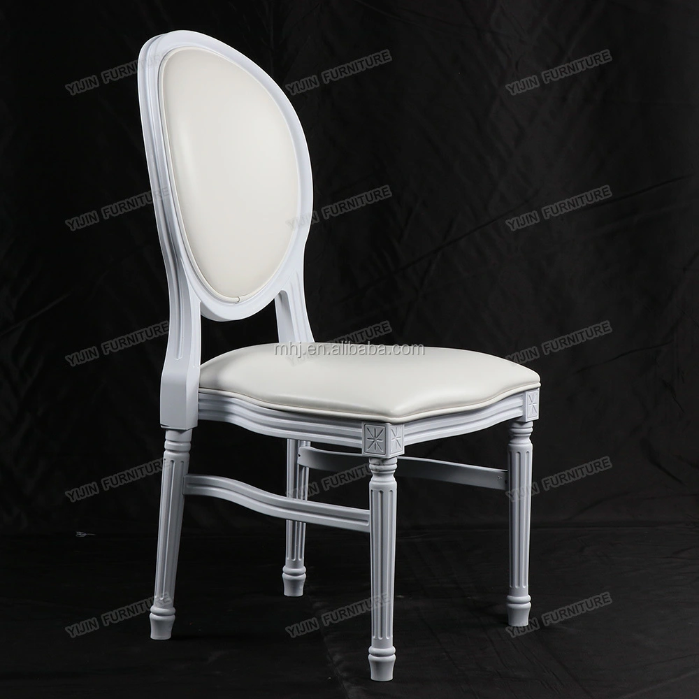 MHJ furniture - White Clear Resin Stackable Ghost Chairs Royal Banquet Wedding Chair Plastic chair and table 1