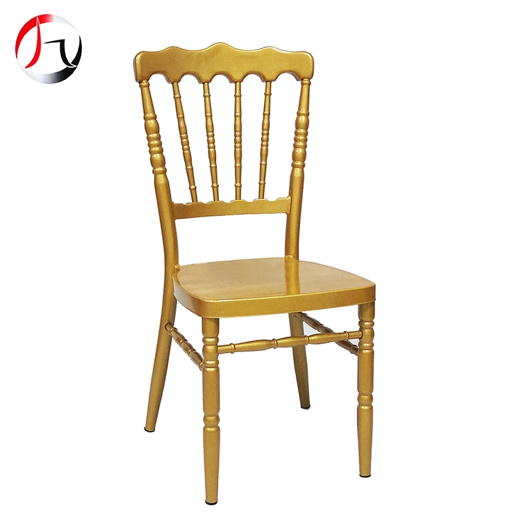 MHJ furniture - Custom Gold Painting Wedding Tiffany Bamboo Restaurant Dining Napoleon Chair Metal chiavari chair 1