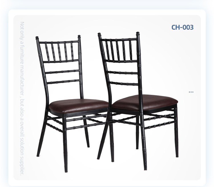 Wholesale black color event catering metal wedding tiffany chiavari chairs for banquet party