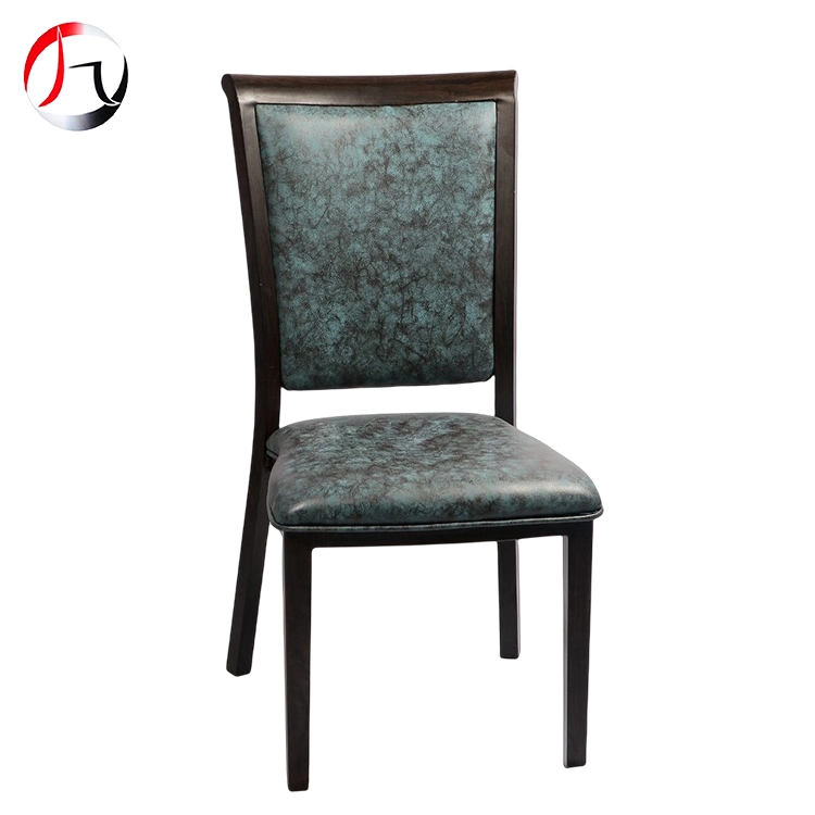 MHJ furniture - Wood Look Aluminum Restaurant Chairs Stackable 5 Star Hotel Banquet Chair Imitated wooden chair 1