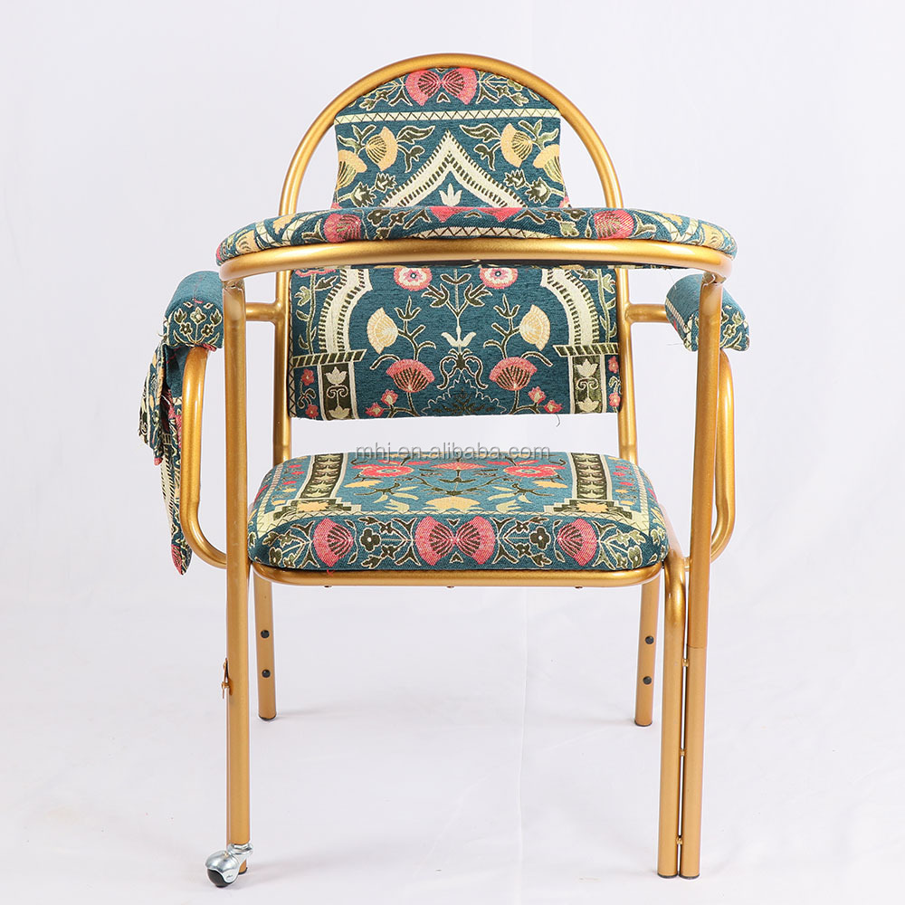 MHJ furniture - High Quality Stackable Metal Muslim Prayer Chair Muslim chair 11