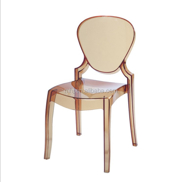 MHJ furniture - Modern Stackable Resin Transparent Bella Princess Acrylic Wedding Dining Chair Plastic chair and table 12