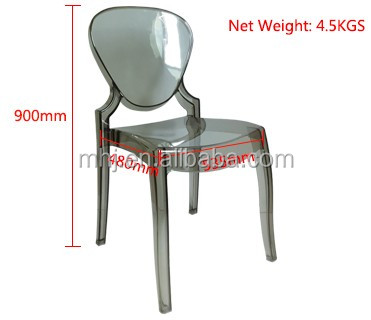 MHJ furniture - Modern Stackable Resin Transparent Bella Princess Acrylic Wedding Dining Chair Plastic chair and table 14