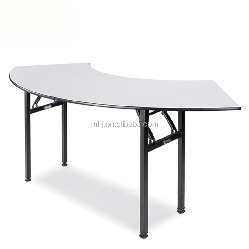 MHJ furniture - Wholesale Combined Hotel Banquet Sector Wood Party Round Wedding Event Table Tables 1