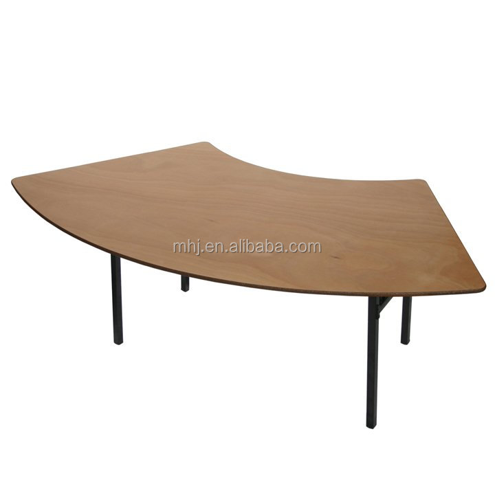 MHJ furniture - Wholesale Combined Hotel Banquet Sector Wood Party Round Wedding Event Table Tables 8