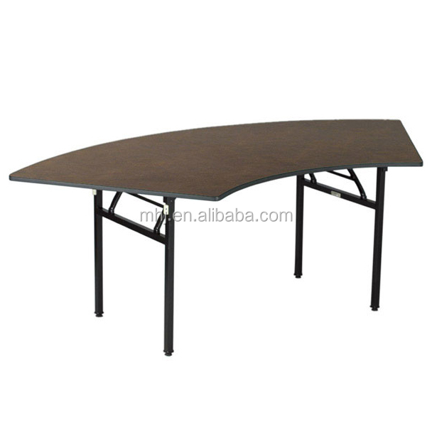 MHJ furniture - Wholesale Combined Hotel Banquet Sector Wood Party Round Wedding Event Table Tables 7