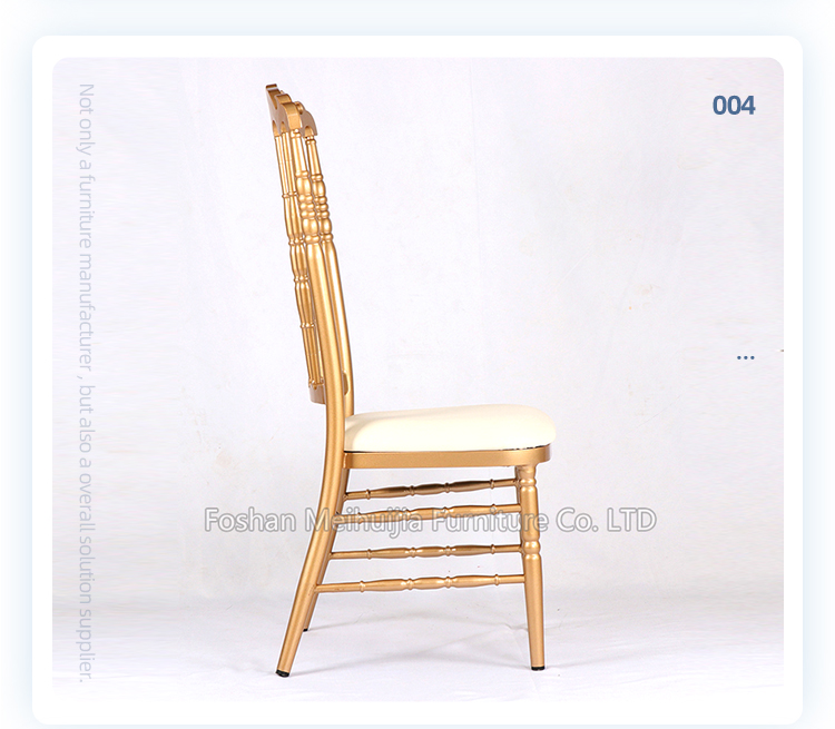 global hot sale luxury High back rose gold  cushion napoleon chair