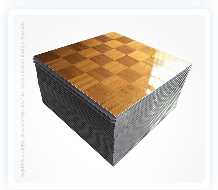 Custom aluminum edge skid resistance interactive laminate hardwood solid wood dance floor