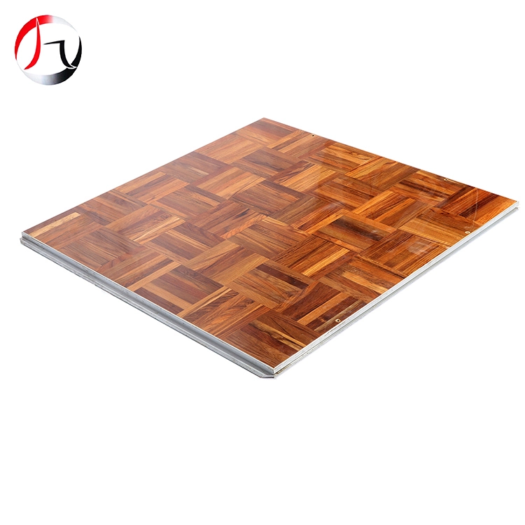 MHJ furniture - Custom Aluminum Edge Skid Resistance Interactive Laminate Hardwood Solid Wood Dance Floor Dance floor 1