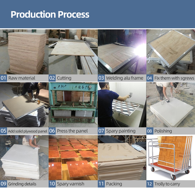 Wholesale anti- scratch natural easy lock seamless high gloss dance floor