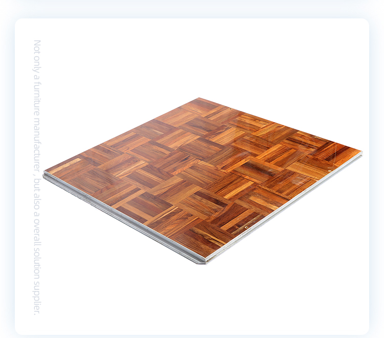 Custom aluminum edge skid resistance interactive laminate hardwood solid wood dance floor