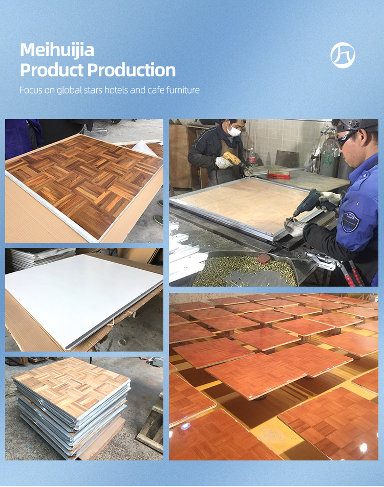 Wholesale anti- scratch natural easy lock seamless high gloss dance floor