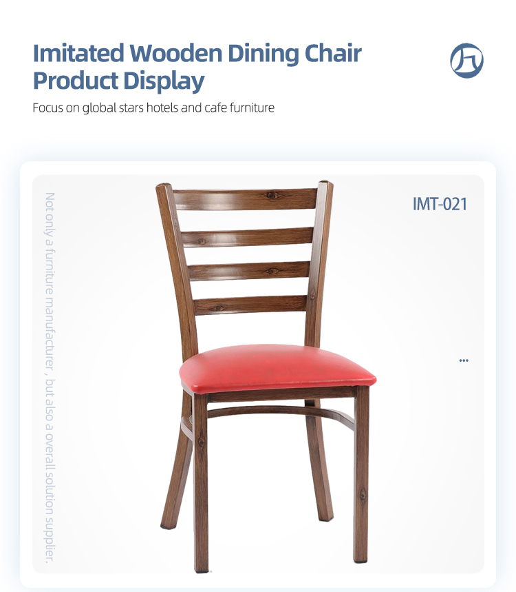 Modern design coffee restaurant Imitated wooden chairs baroque ladder back chair