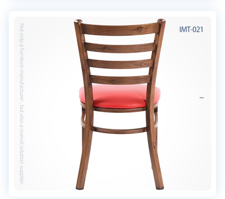 Modern design coffee restaurant Imitated wooden chairs baroque ladder back chair