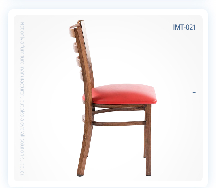 Modern design coffee restaurant Imitated wooden chairs baroque ladder back chair
