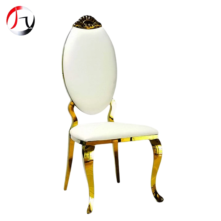 MHJ furniture - Stackable High Back Hotel Gold Stainless Steel Dining Banquet Chair For Wedding Reception Stainless steel chair and table 1