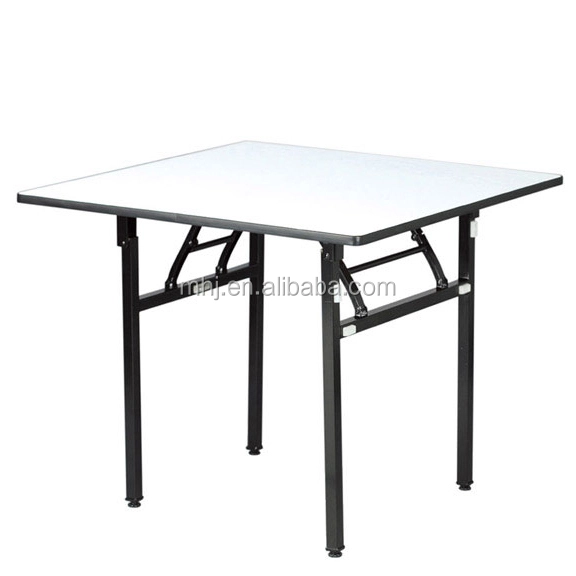 MHJ furniture - Wholesale Foldable Square Solid Plywood Hotel Banquet Dining Table Tables 1
