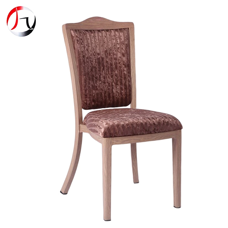 MHJ furniture - Wholesale Luxury Elegant Velvet Upholstered Stackable Restaurant Dining Chair Imitated wooden chair 1