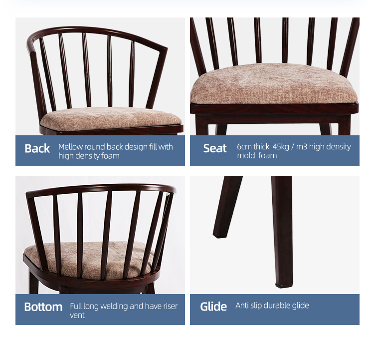 Wholesale laminated wood grain wensa chairs surrounded back restaurant dining chair
