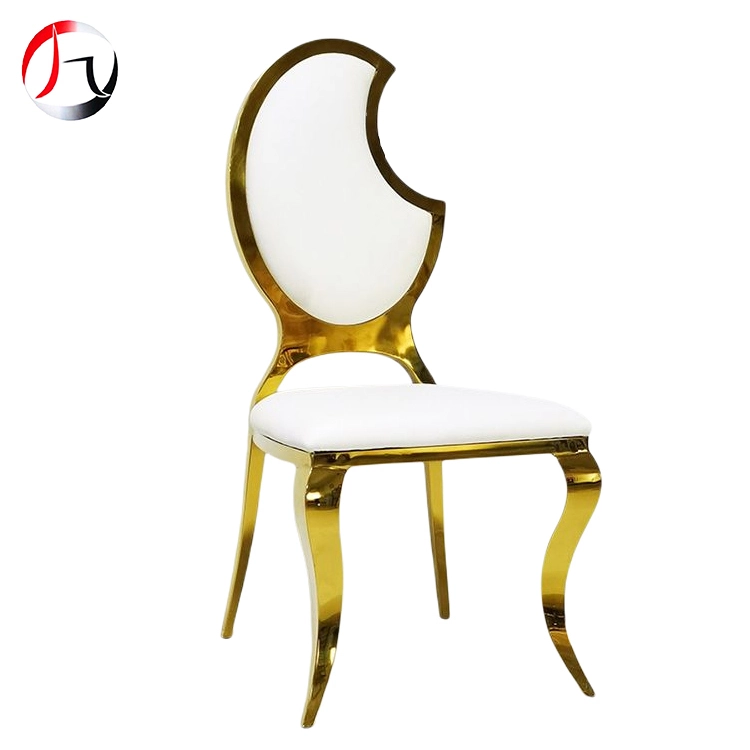 MHJ furniture - Wholesale Popular Gold Stainless Steel Frame Dining Chairs Furniture For Wedding Party Stainless steel chair and table 1