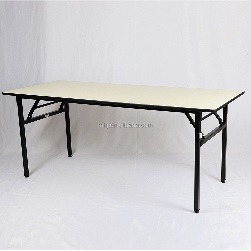 MHJ furniture - 2023 Hot Sale 50ft Rectangle Metal Plywood Folded Banquet Event Tables Tables 1