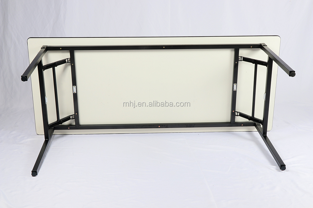 MHJ furniture - 2023 Hot Sale 50ft Rectangle Metal Plywood Folded Banquet Event Tables Tables 16