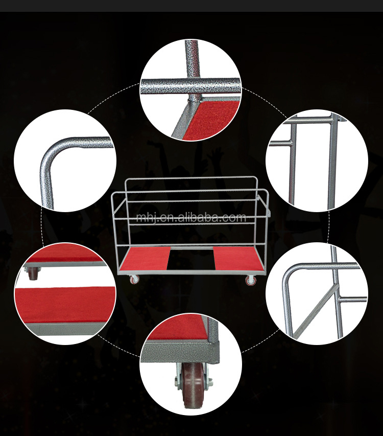 MHJ furniture - Wholesale Hotel Supplies Round Table Hand Trolley Trolley 10