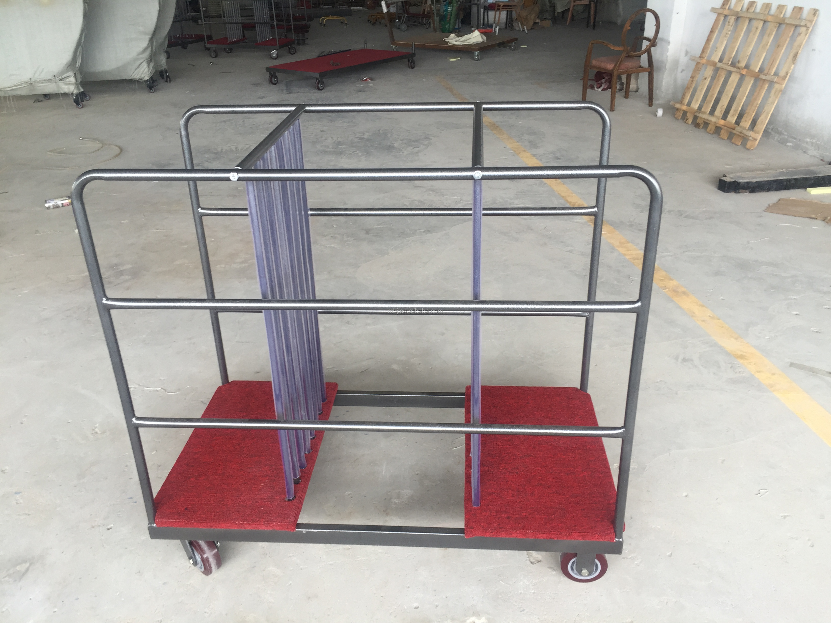 MHJ furniture - Hotel Restaurant Metal Trolley Lazy Susan Turntable Trolley Trolley 13