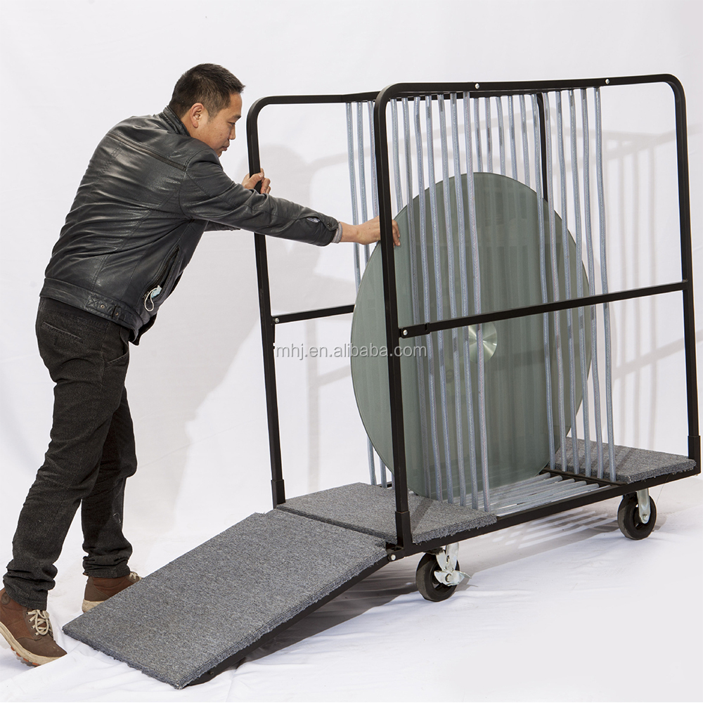 MHJ furniture - Hotel Restaurant Metal Trolley Lazy Susan Turntable Trolley Trolley 7