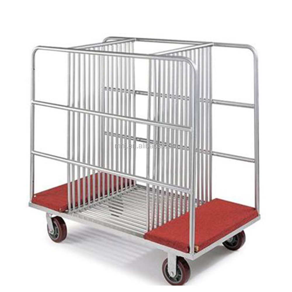 MHJ furniture - Hotel Restaurant Metal Trolley Lazy Susan Turntable Trolley Trolley 8