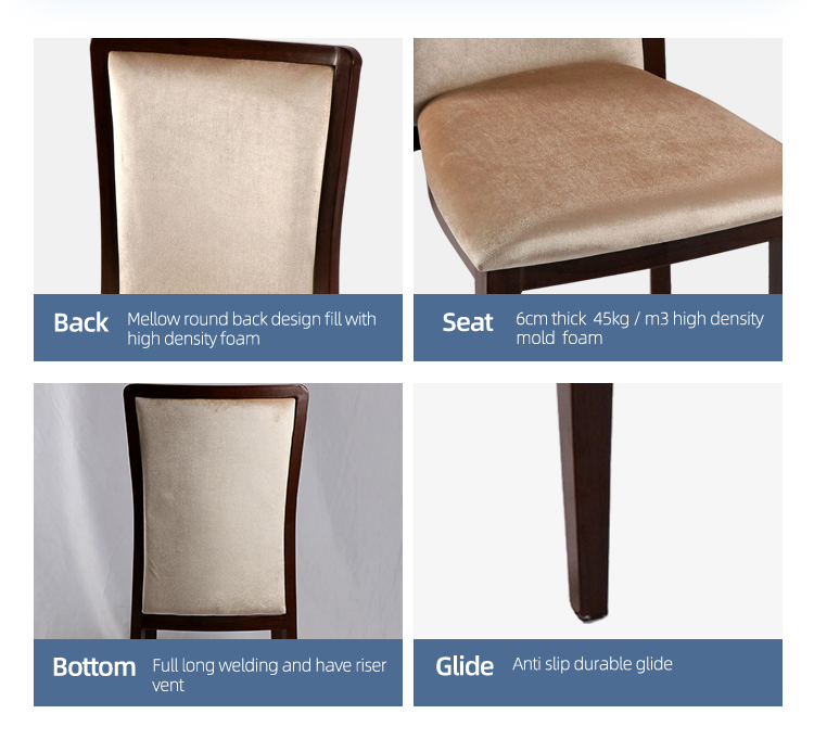 Hotel furniture stackable timber wood look high back dining wedding chairs