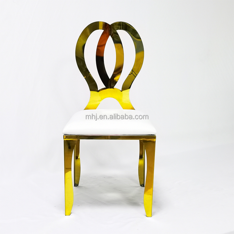 MHJ furniture - Rose Gold Stainless Steel Butterfly Chair Party Event Wedding Chairs Stainless steel chair and table 9