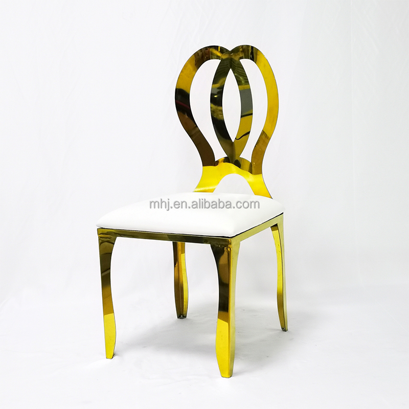 MHJ furniture - Rose Gold Stainless Steel Butterfly Chair Party Event Wedding Chairs Stainless steel chair and table 10