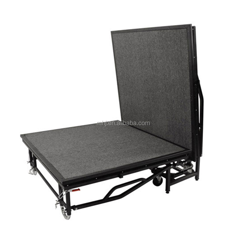 MHJ furniture - Portable Wedding Party Event Use Folding Mobile Stage For Sale Mobile stage 6