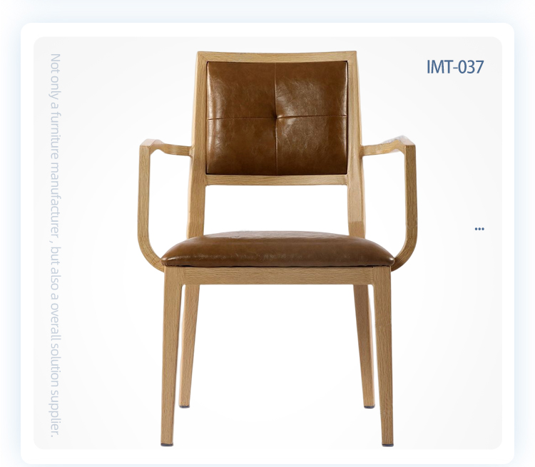 healthy care metal armrest banquet chair wood grain chair