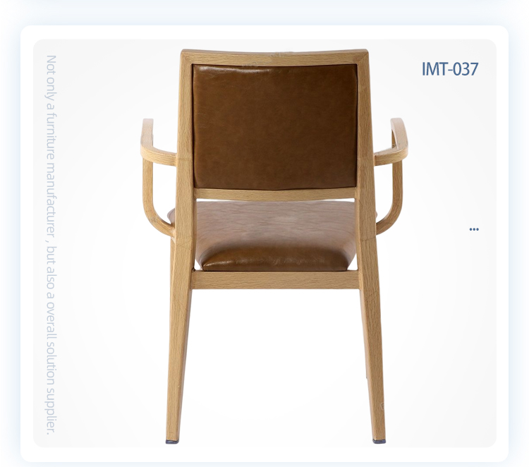healthy care metal armrest banquet chair wood grain chair