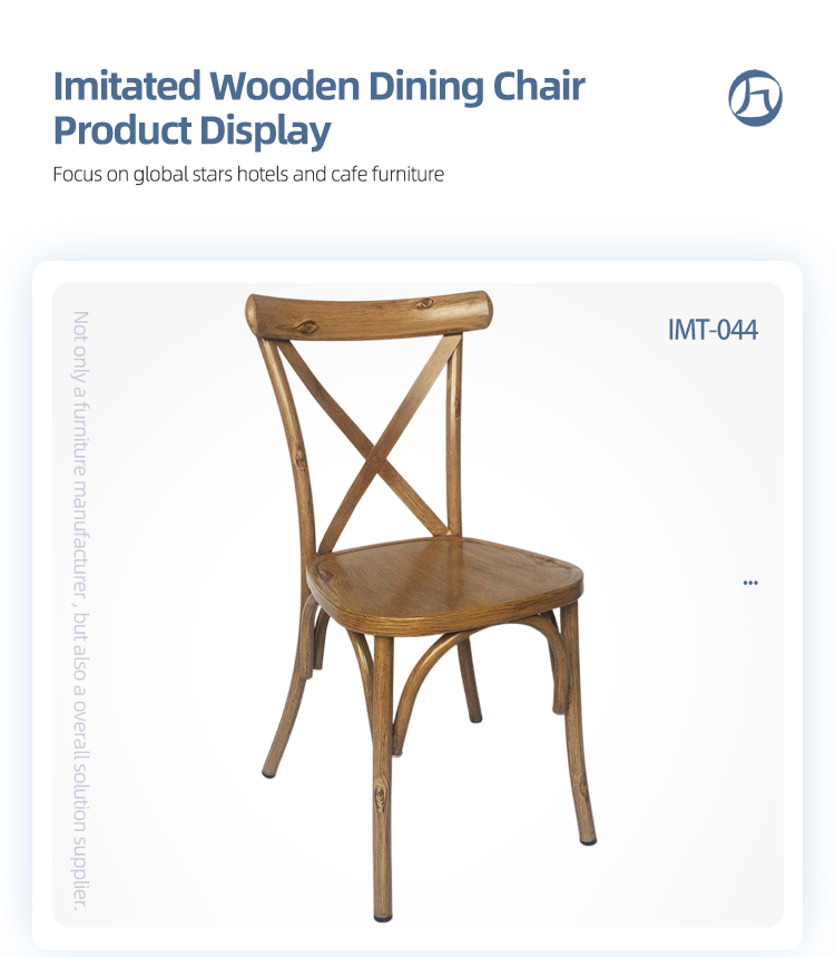 Wholesale rustic style outdoor wedding chairs America light wood grain crossback chairs